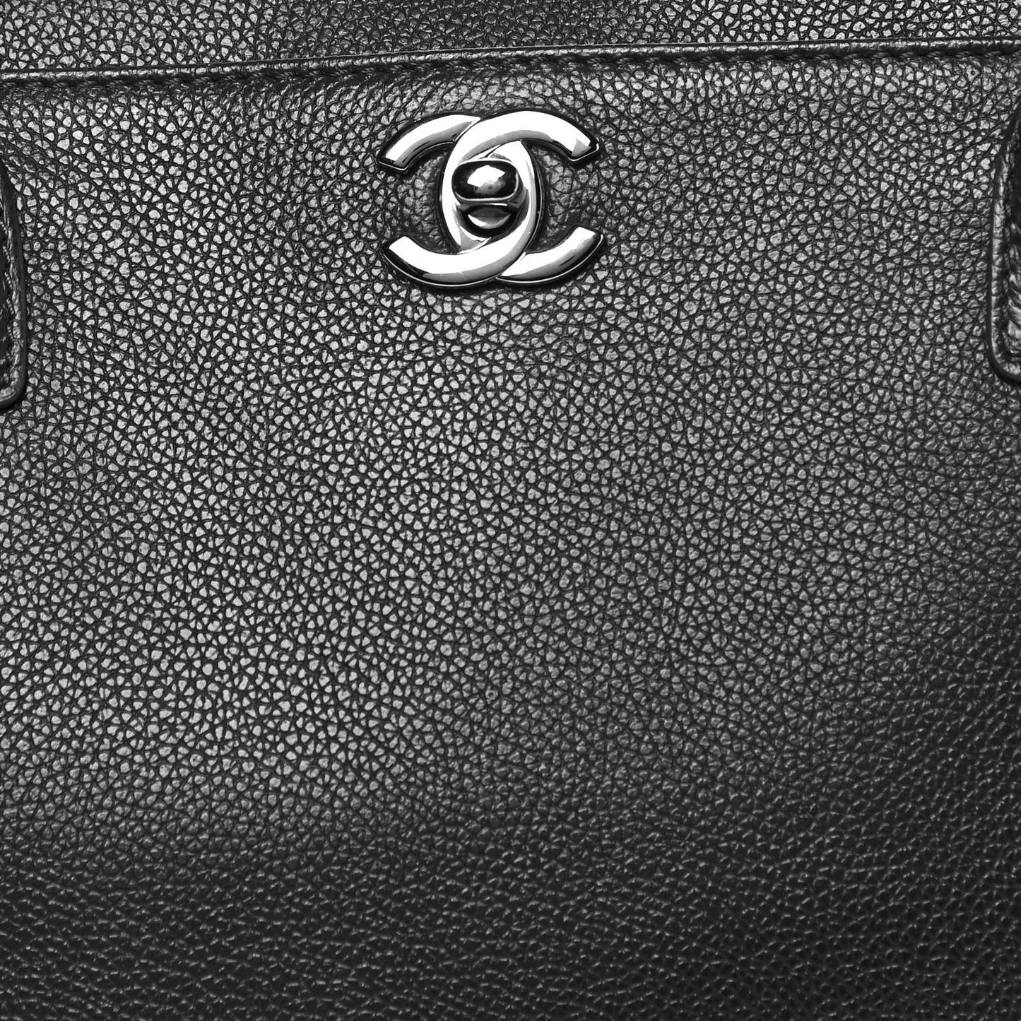 Calfskin Cerf Executive Shopper Tote Anthracite