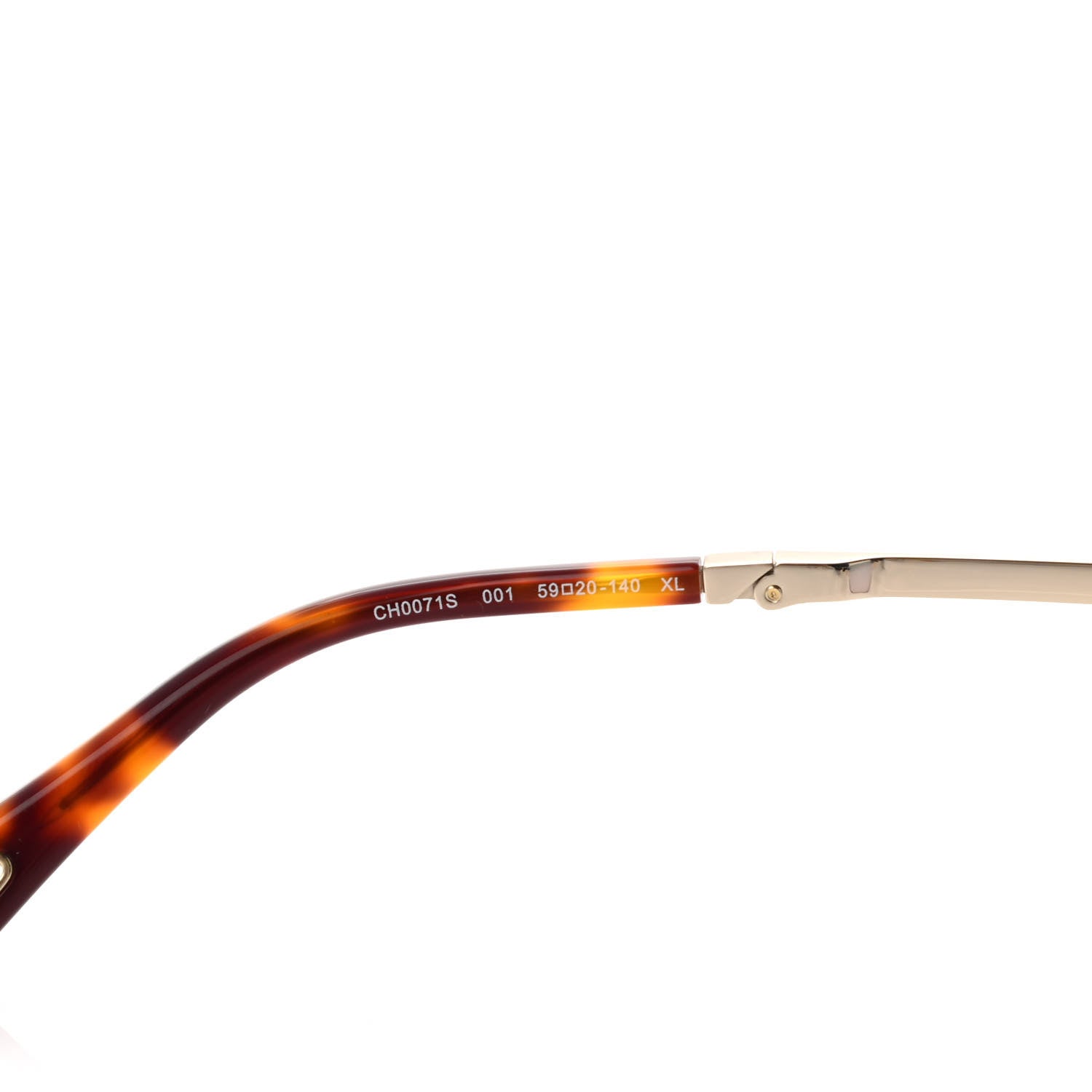 Chloe Metal Heart Folding Sunglasses CH0071S Gold 7 of 9