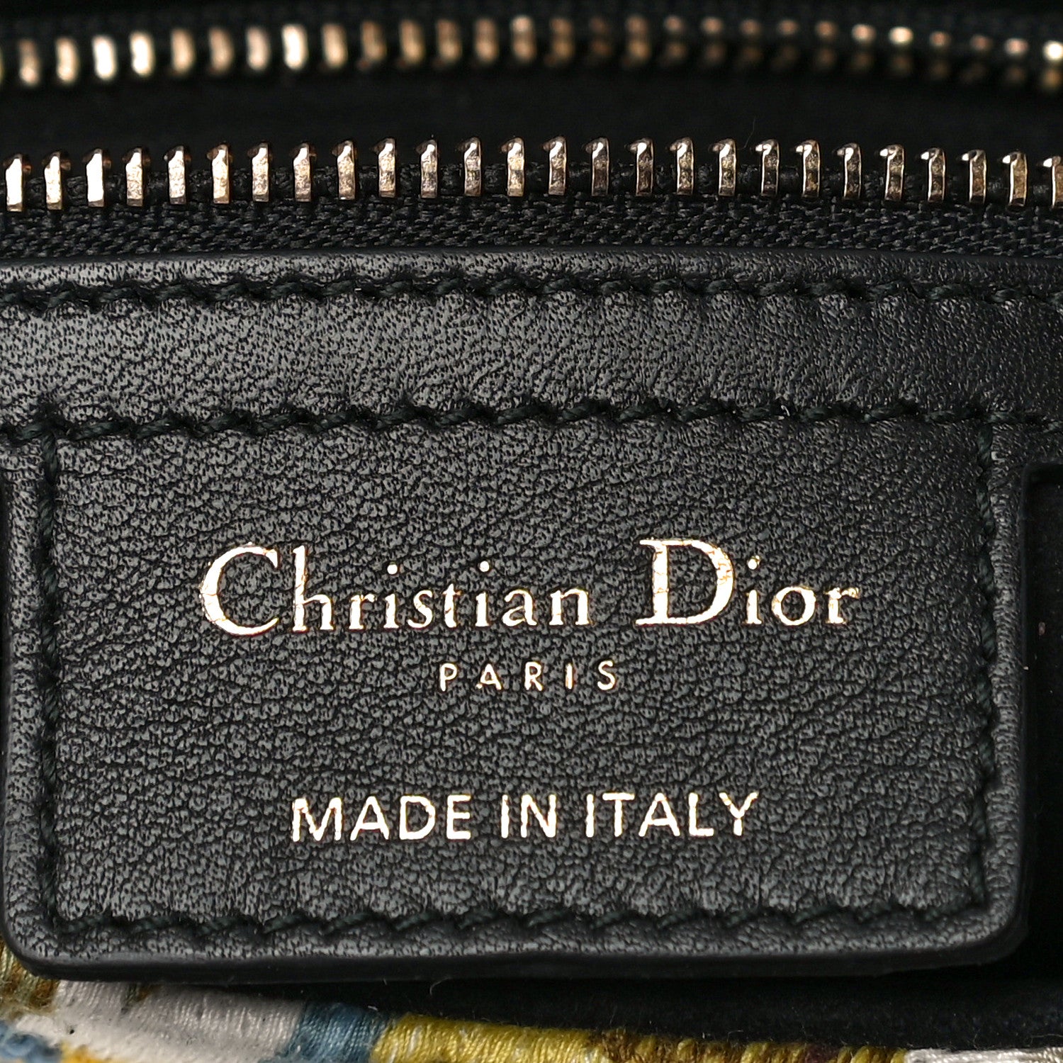 Christian Dior Canvas Embroidered Kaleidiorscopic Saddle Bag Multicolor 5 of 12