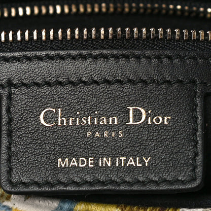 Christian Dior Canvas Embroidered Kaleidiorscopic Saddle Bag Multicolor 5 of 12