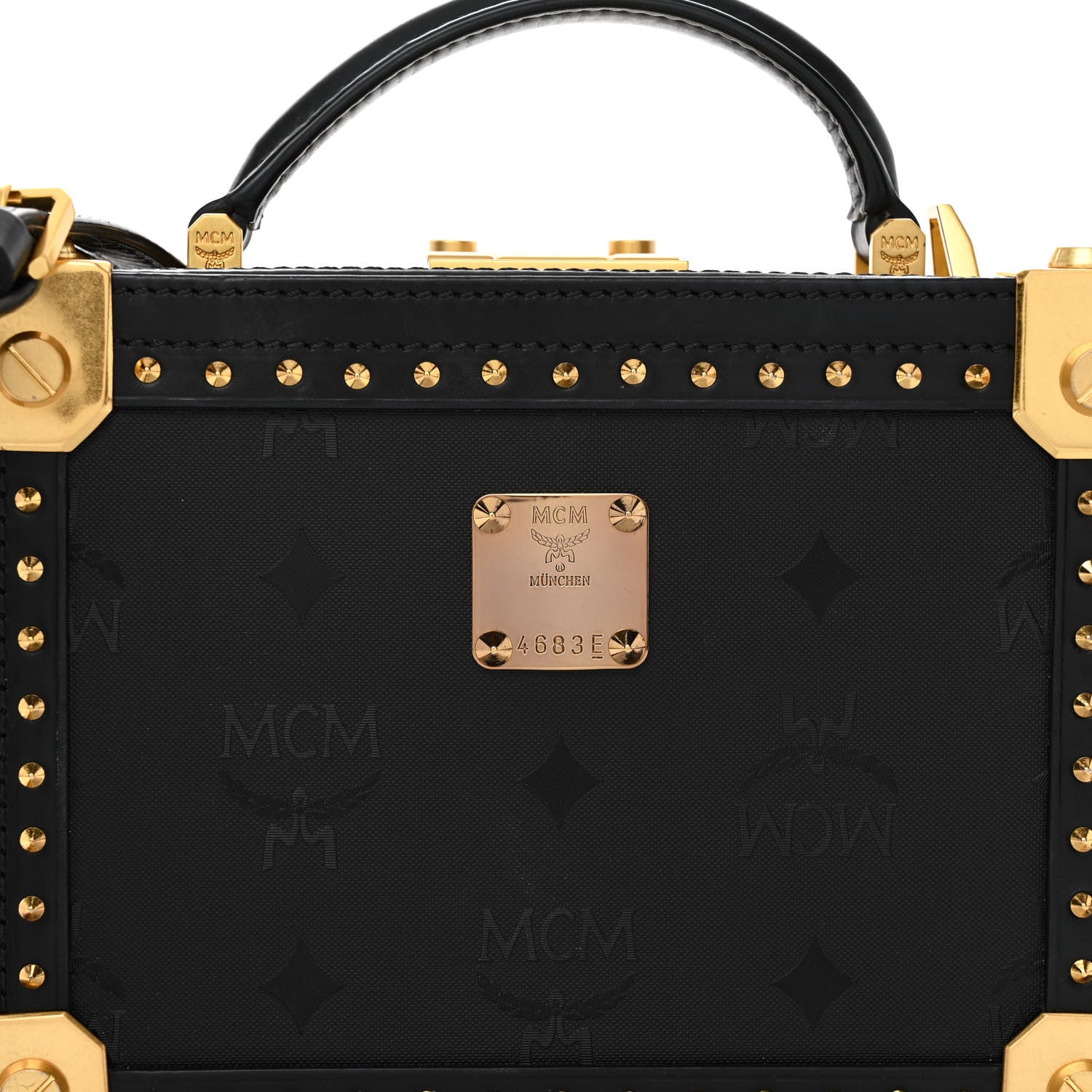 MCM Odeon Calfskin Small Berlin Crossbody Black 7 of 9