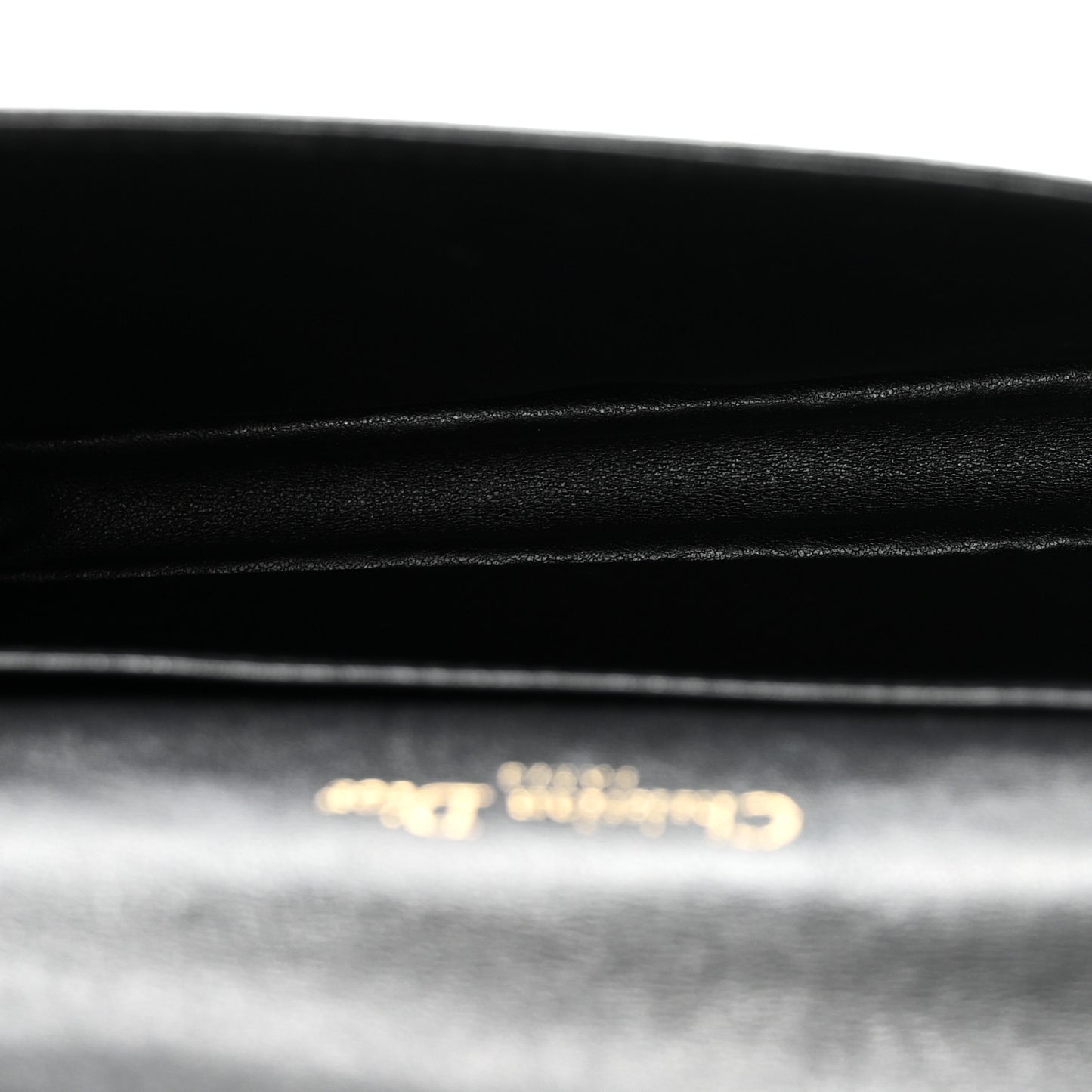 Lambskin Cannage Lady Dior Pouch Black