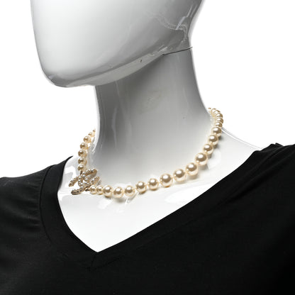 Chanel Pearl CC 100th Anniversary Necklace Light Gold 2 of 6