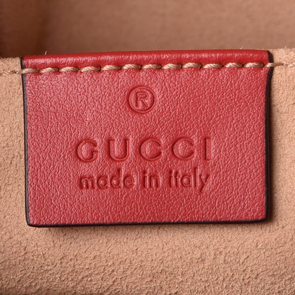 Gucci Calfskin Matelasse GG Marmont Dome Backpack Hibiscus Red 6 of 9