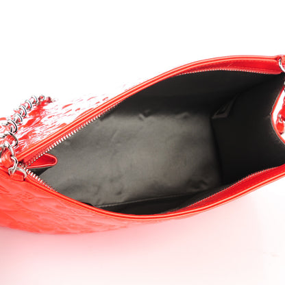 Chanel Patent Calfskin Lucky Symbols Pochette Coral 6 of 7