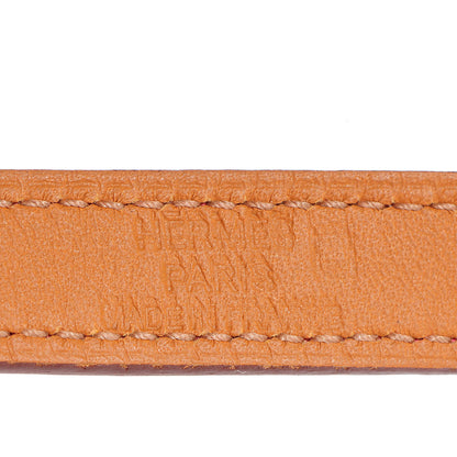 Hermes Shiny Alligator Kelly Double Tour Bracelet Small Rouge Vif 6 of 8