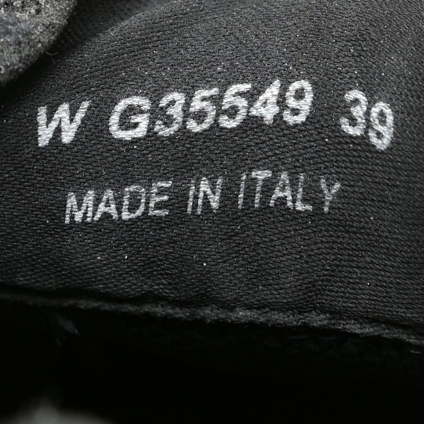 Fabric Logo Sneakers 39 Black