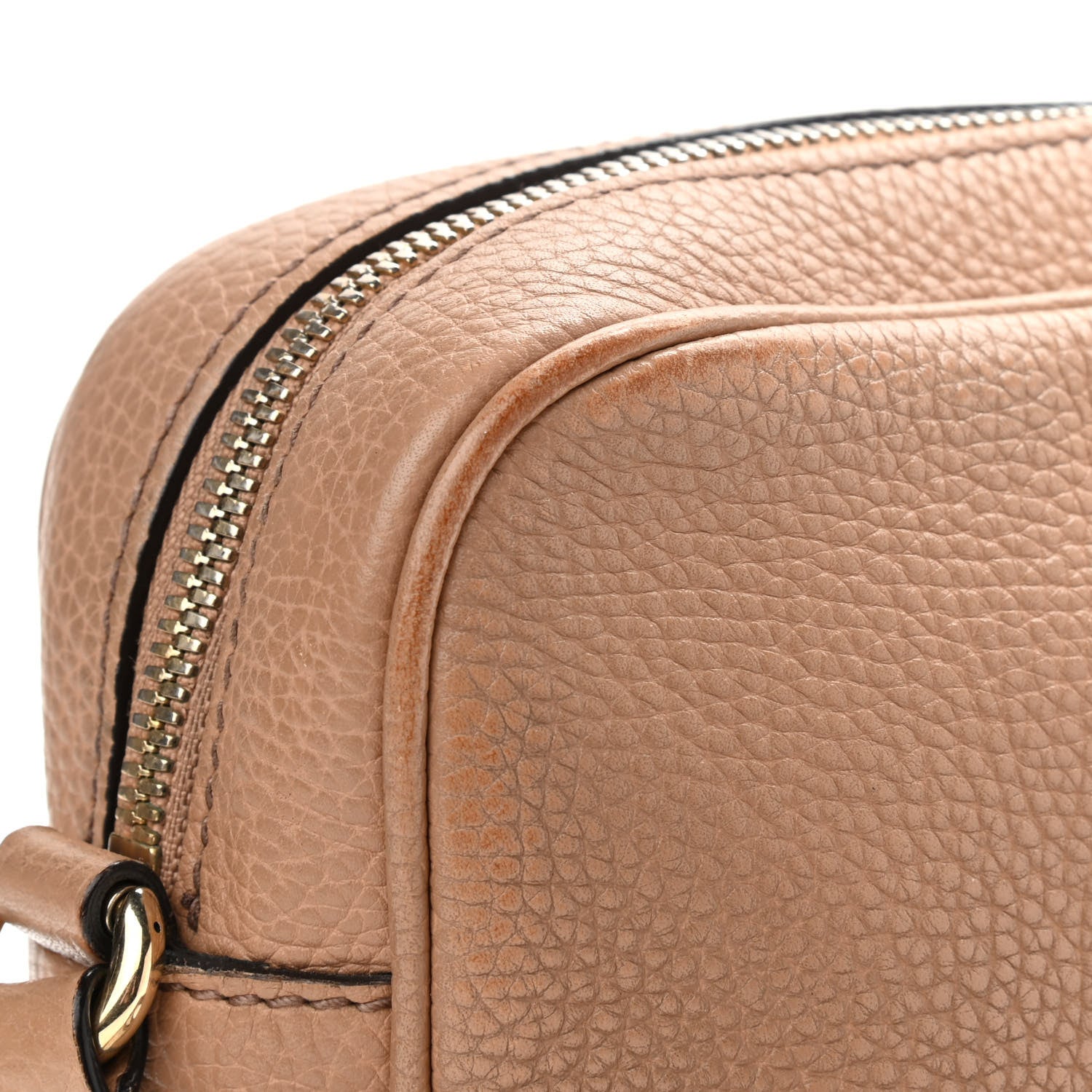 Gucci Pebbled Calfskin Small Soho Disco Bag Camelia 16 of 16