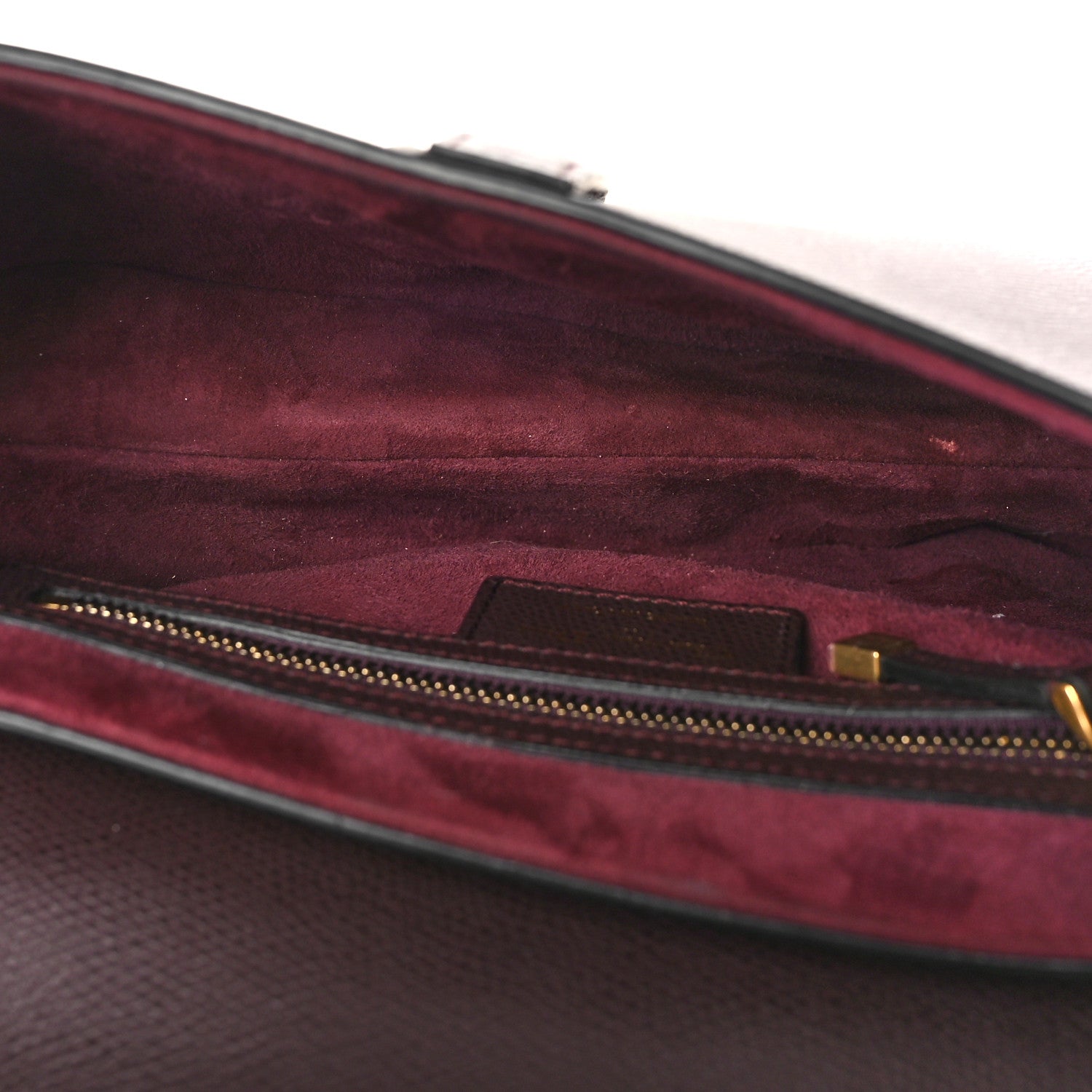 Christian Dior Grained Calfskin Saddle Bag Burgundy 5 of 10
