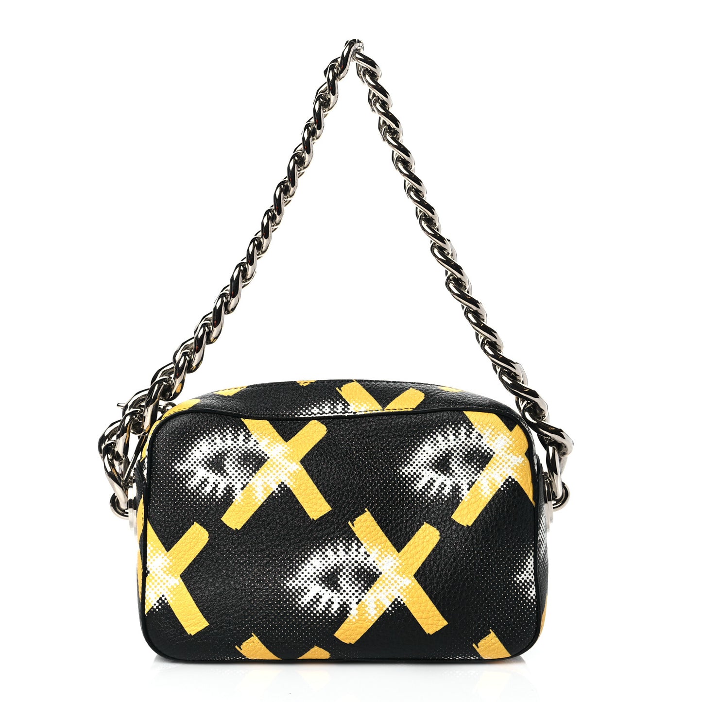 Vitello Daino Eye Inside Shoulder Bag Black