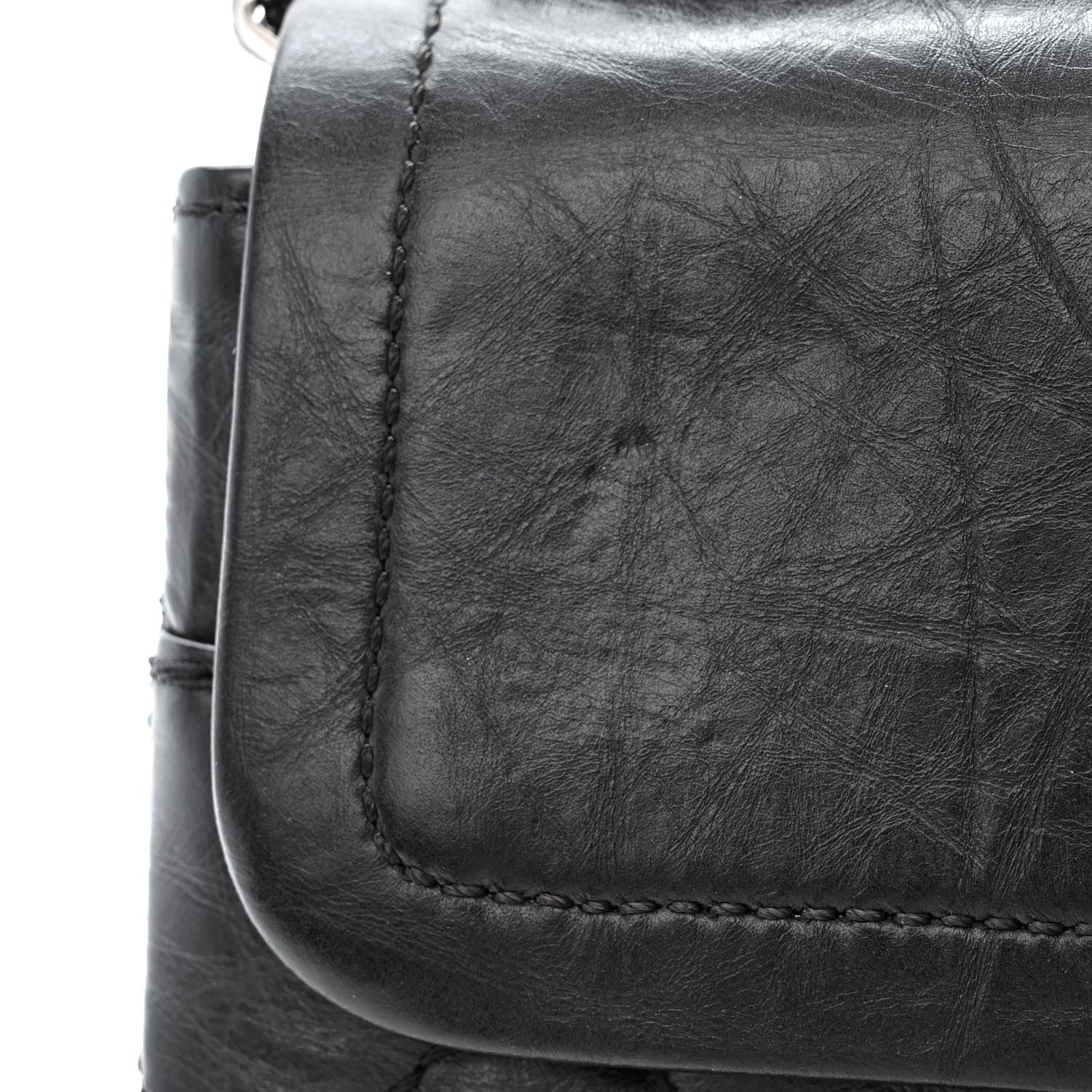 Chanel Aged Calfskin Quilted 2.55 Reissue 226 Flap Black 12 of 13