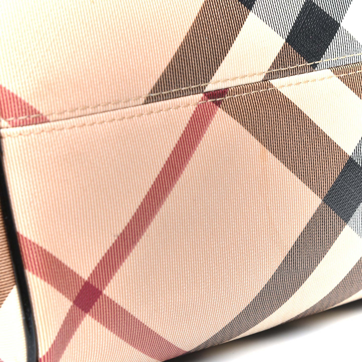 Supernova Check Small Chester Bowling Bag Black