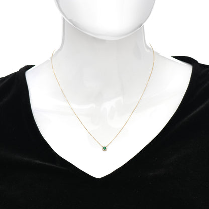 Suzanne Kalan 18K Yellow Gold Diamond Emerald Pendant Necklace 2 of 5
