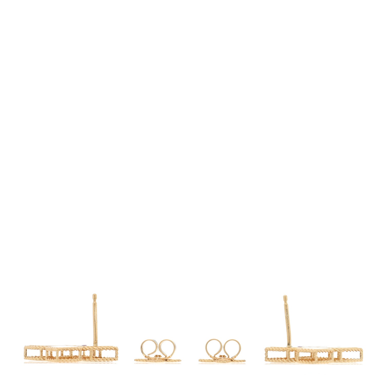 Roberto Coin 18K Yellow Gold Princess Flower Earrings 3 of 5