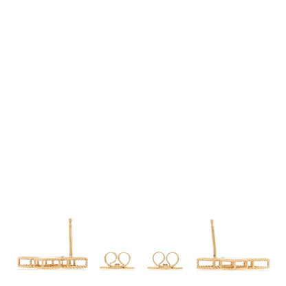 Roberto Coin 18K Yellow Gold Princess Flower Earrings 3 of 5