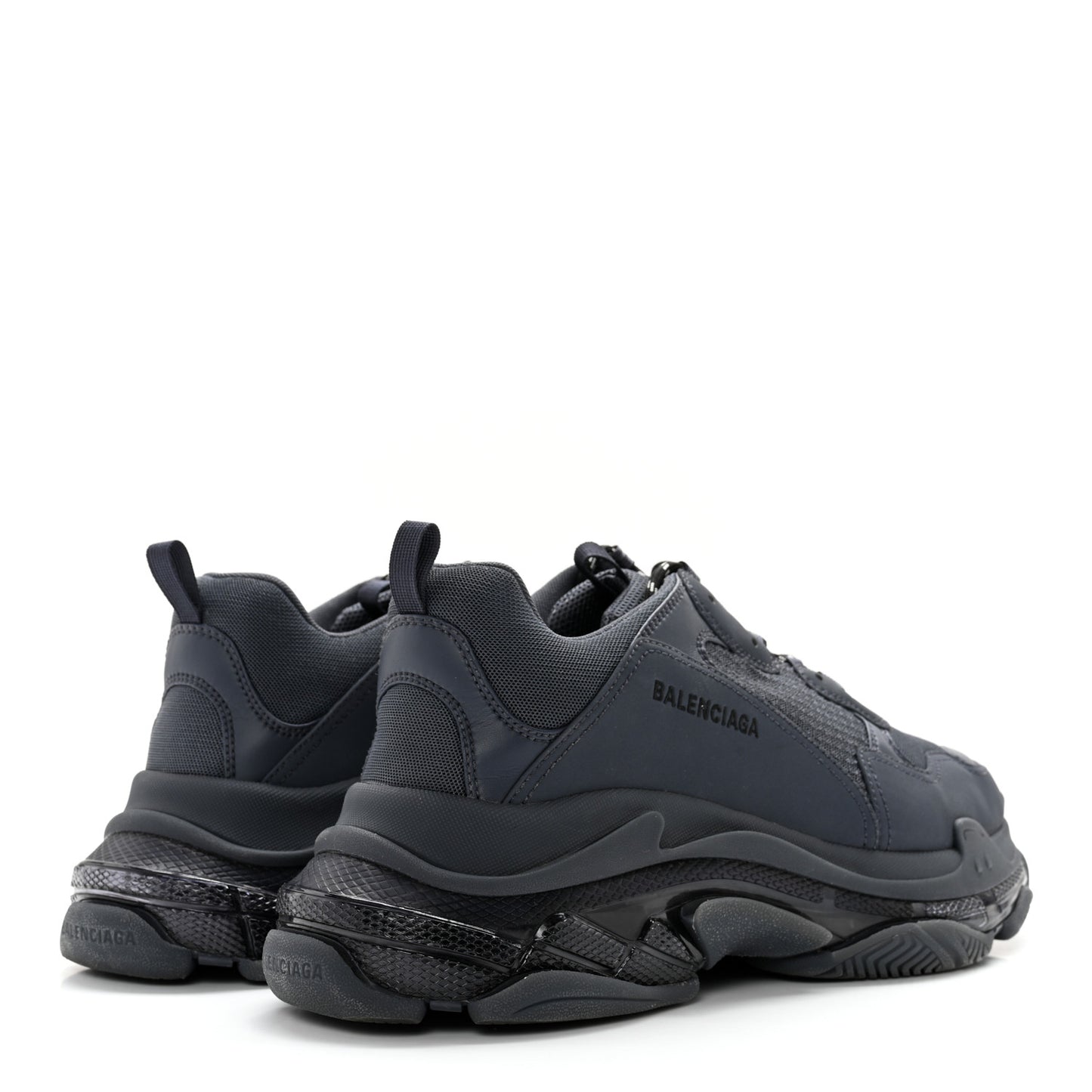 Fabric Mesh Mens Triple S Sneakers 46 Grey