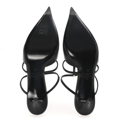 Valentino Garavani Calfskin Rockstud 60mm Wispy Mules 35 Black 5 of 9