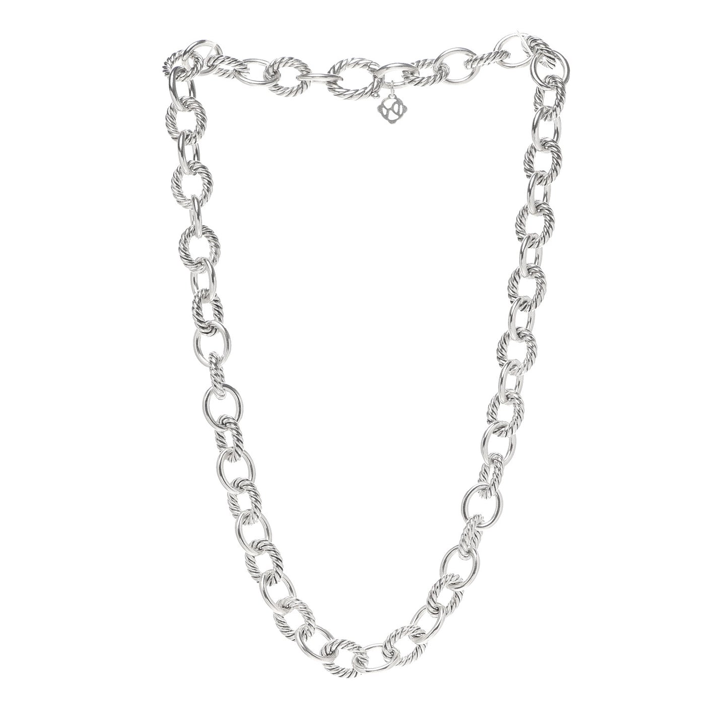 Sterling Silver 10mm Medium Oval Link Necklace