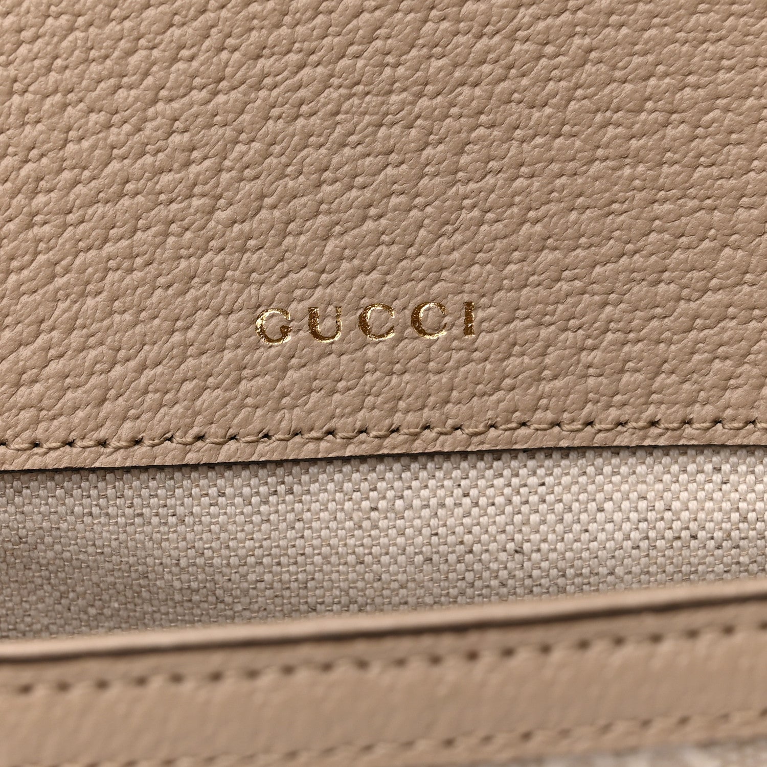 Gucci GG Supreme Monogram Textured Dollar Calfskin Web Mini Horsebit 1955 Shoulder Bag Beige Mystic White Oatmeal 6 of 11