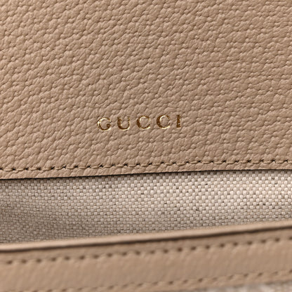 Gucci GG Supreme Monogram Textured Dollar Calfskin Web Mini Horsebit 1955 Shoulder Bag Beige Mystic White Oatmeal 6 of 11