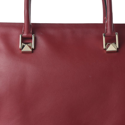 Valentino Garavani Vitello Macro Rockstud Runway Tote Scarlet 9 of 10