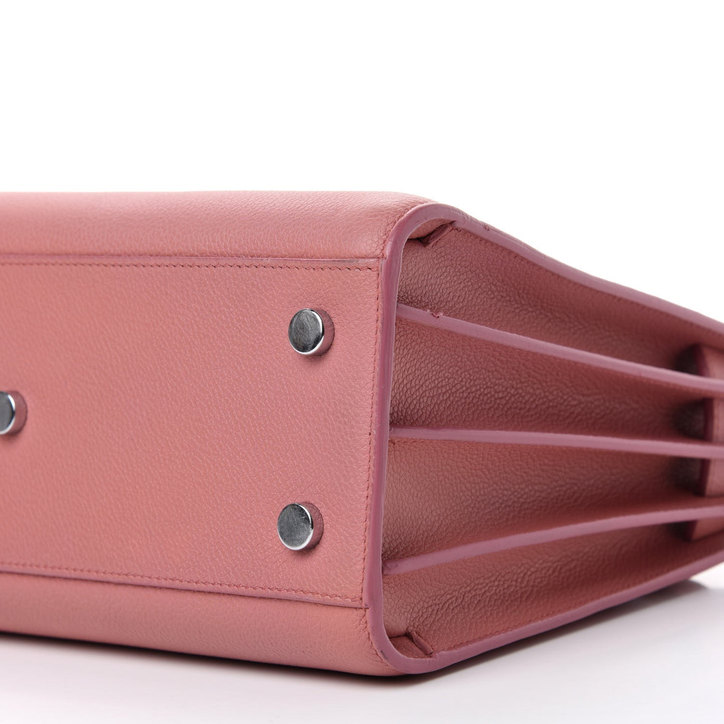 Grained Calfskin Baby Sac De Jour Dark Rose