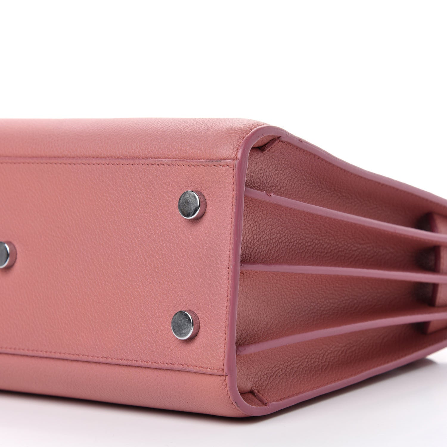 Saint Laurent Grained Calfskin Baby Sac De Jour Dark Rose 8 of 10