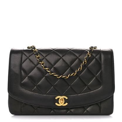 Chanel Lambskin Quilted Medium Single Flap Black 1 of 11