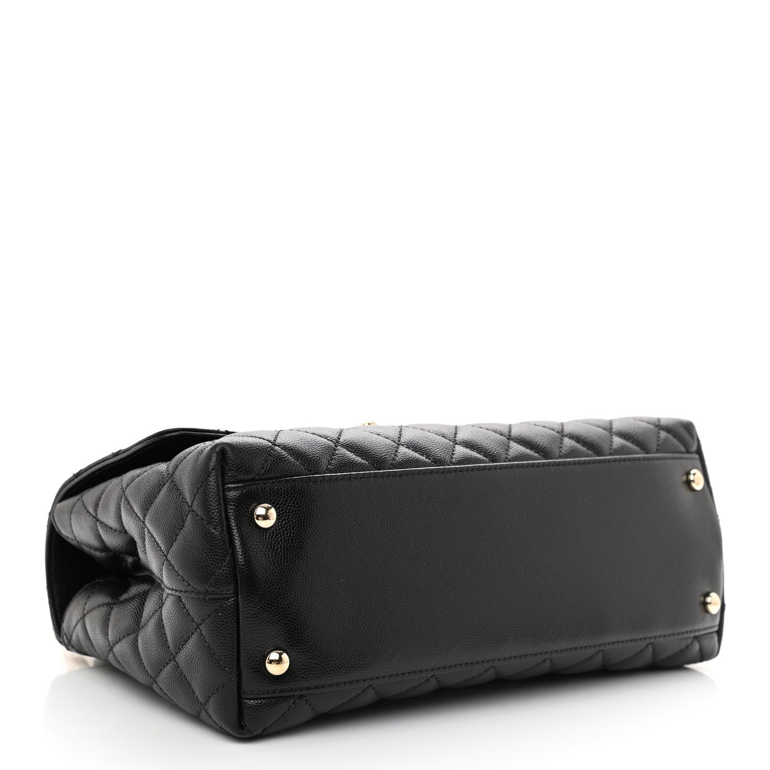 Chanel Caviar Quilted Small Coco Handle Flap Black 4 of 10