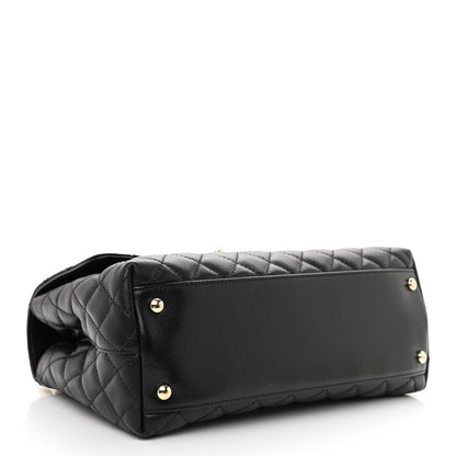 Chanel Caviar Quilted Small Coco Handle Flap Black 4 of 10