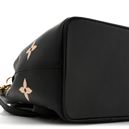 Louis Vuitton Empreinte Monogram Giant Neonoe MM Black Beige 9 of 12