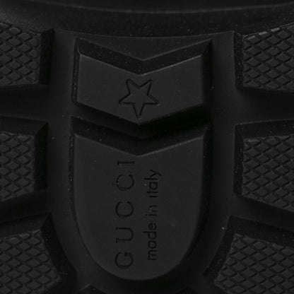 Gucci Magnum Calfskin Cirano Lux Web Lace Up Tall Combat Boots 41.5 Black Verde Hibiscus Red 8 of 8