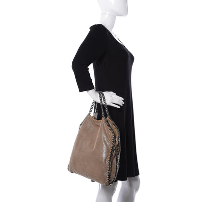 Stella McCartney Shaggy Deer Falabella Fold Over Tote Taupe 3 of 10