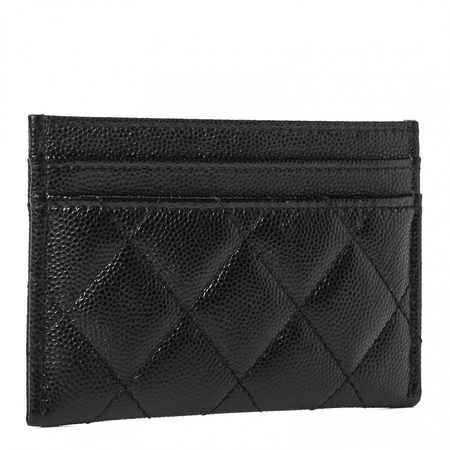 Chanel Caviar Quilted French New Wave Card Holder Black 2 of 5