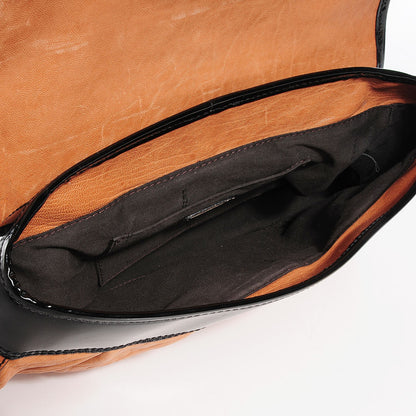 Fendi Nappa Patent B Bag Osso Black 5 of 8