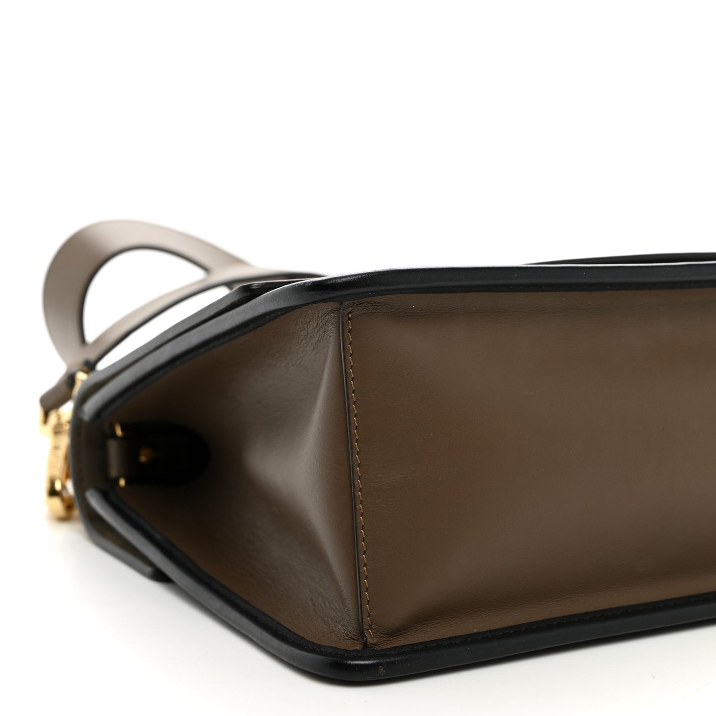 Vitello Century F is Fendi Bi-Color FF 1974 Embossed Kan I Shoulder Bag Maya Black