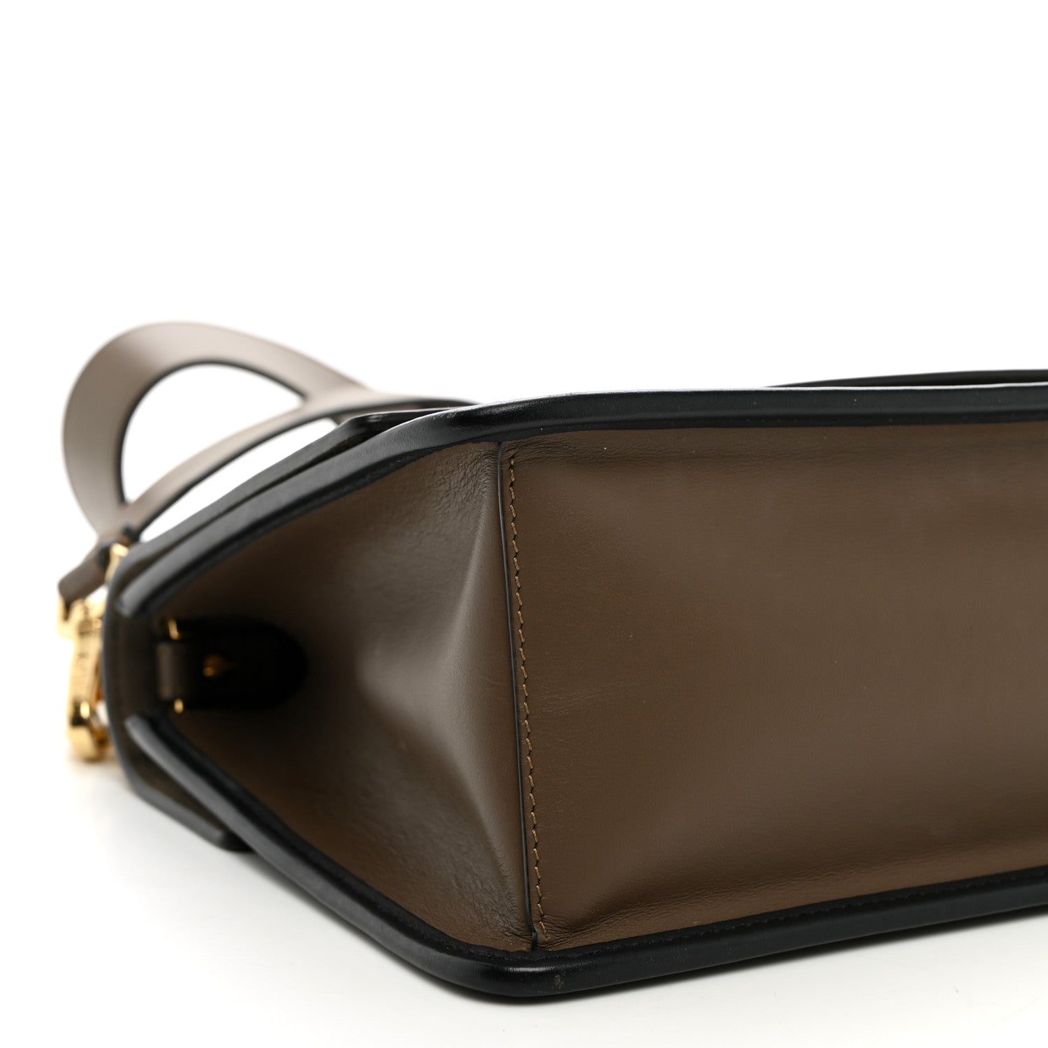 Fendi Vitello Century F is Fendi Bi-Color FF 1974 Embossed Kan I Shoulder Bag Maya Black 9 of 11