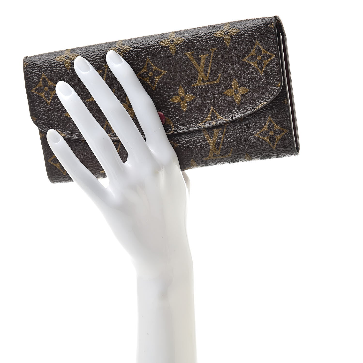 Louis Vuitton Monogram Emilie Wallet Fuchsia 2 of 14