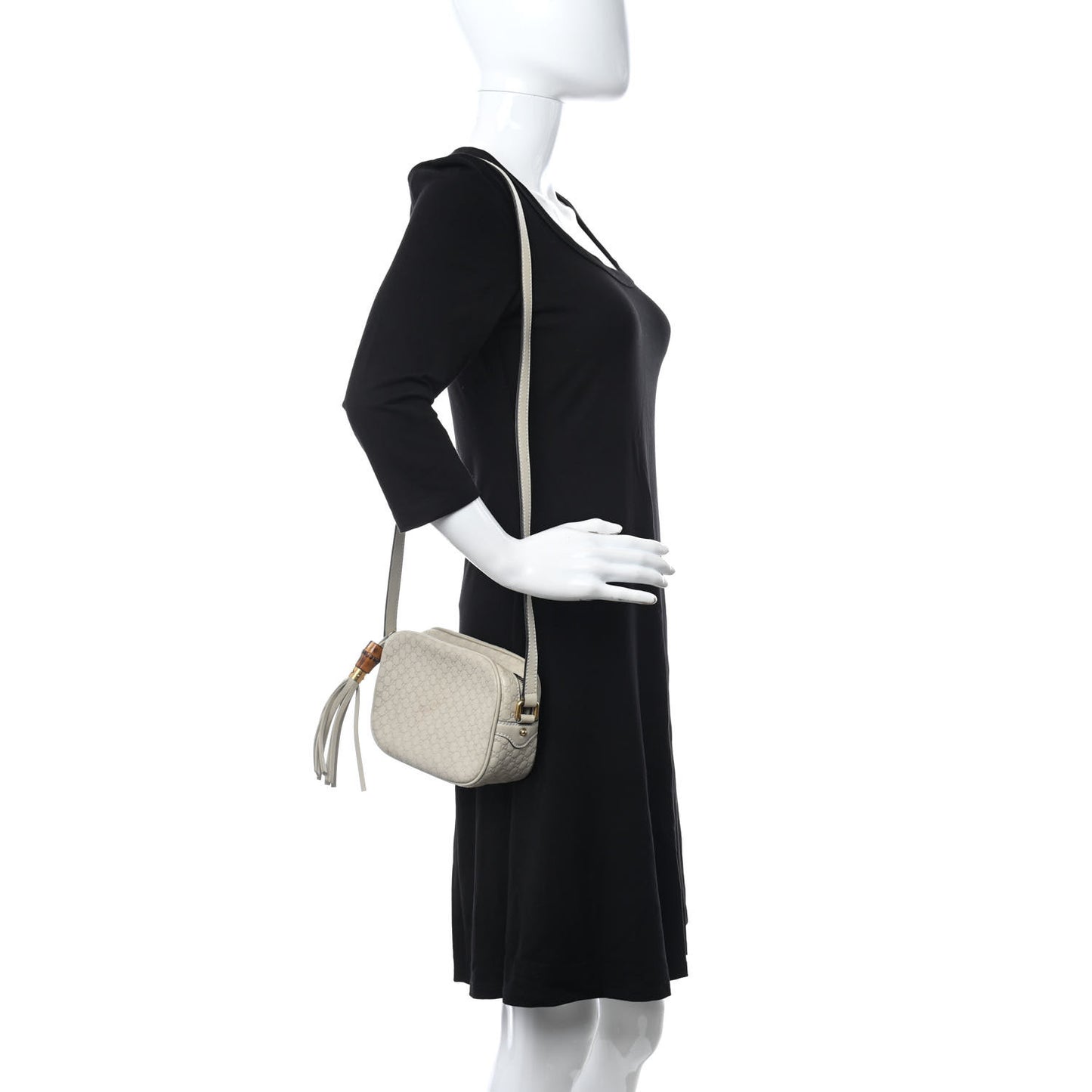 Microguccissima Sunshine Disco Crossbody Bag White