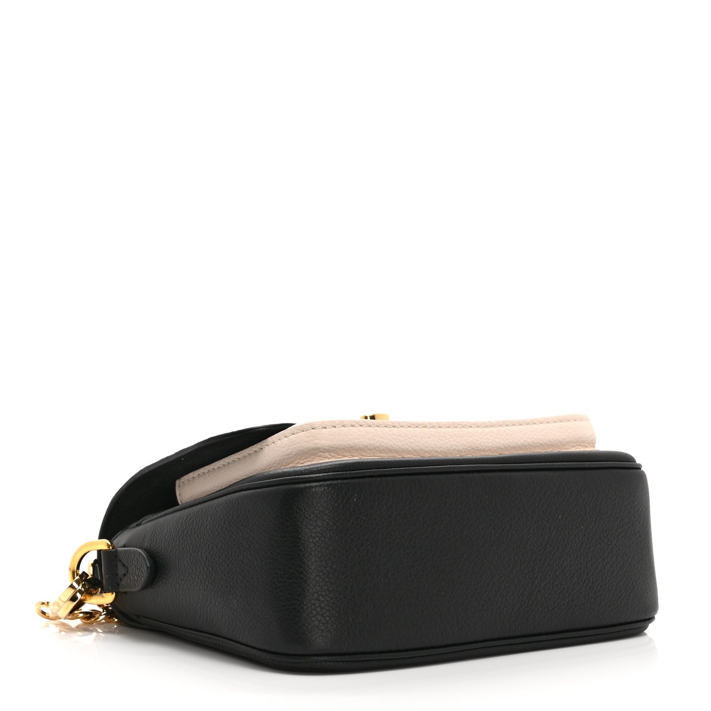 Grained Calfskin Lockme Tender Black