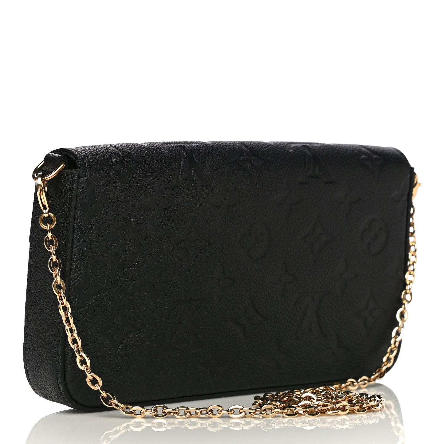 Empreinte Pochette Felicie Chain Wallet Black