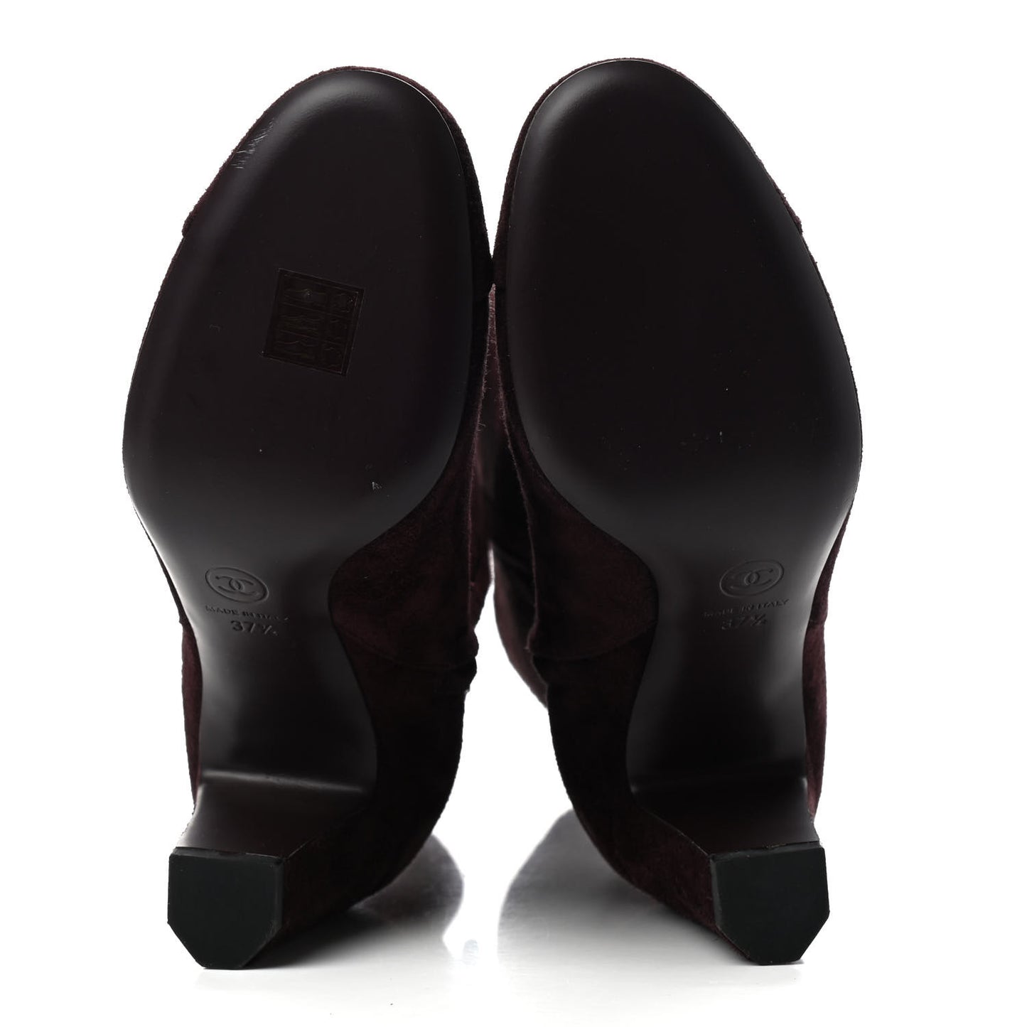 Suede Boots 37.5 Burgundy