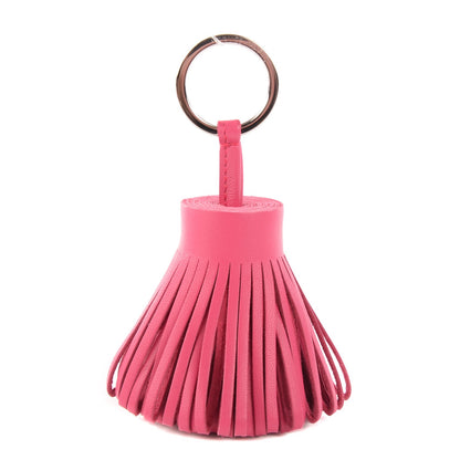 Hermes Lambskin Carmen Tassel Key Holder Fuchsia 1 of 5