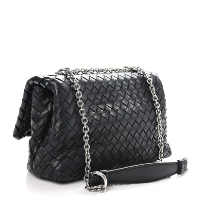 Bottega Veneta Nappa Intrecciato Baby Olimpia Shoulder Bag Black 2 of 10