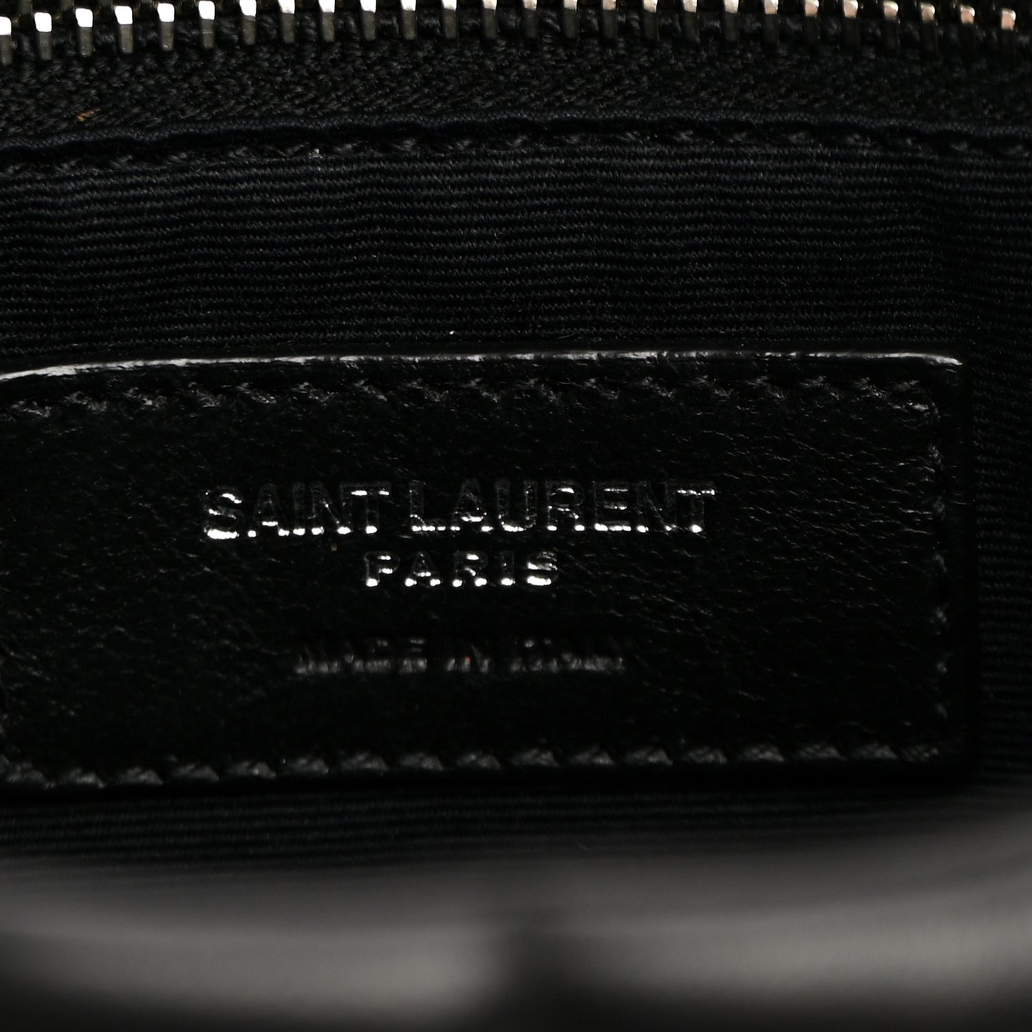 Lambskin Quilted Toy Loulou Puffer Monogram Chain Satchel Black