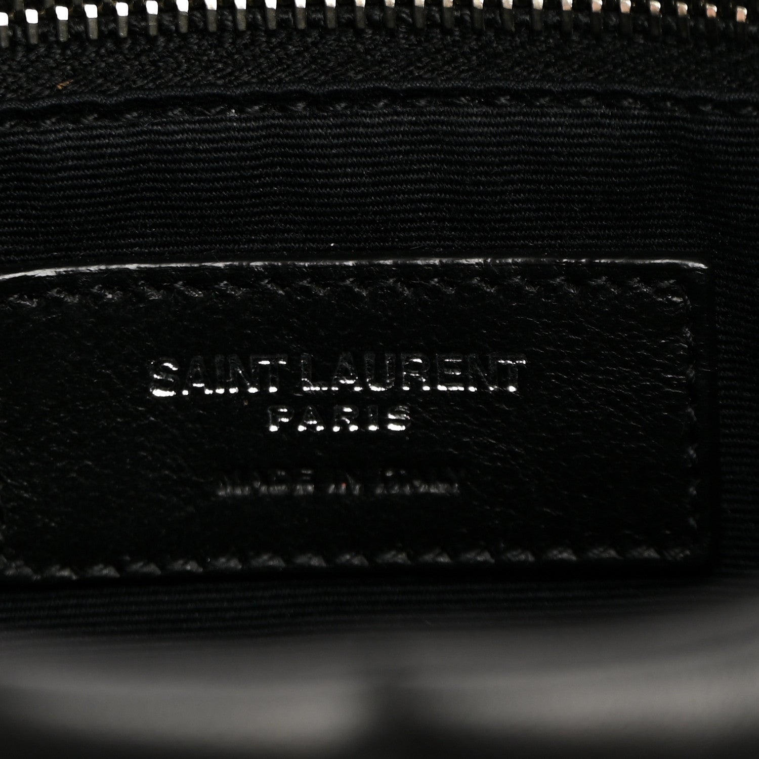 Saint Laurent Lambskin Quilted Toy Loulou Puffer Monogram Chain Satchel Black 6 of 10
