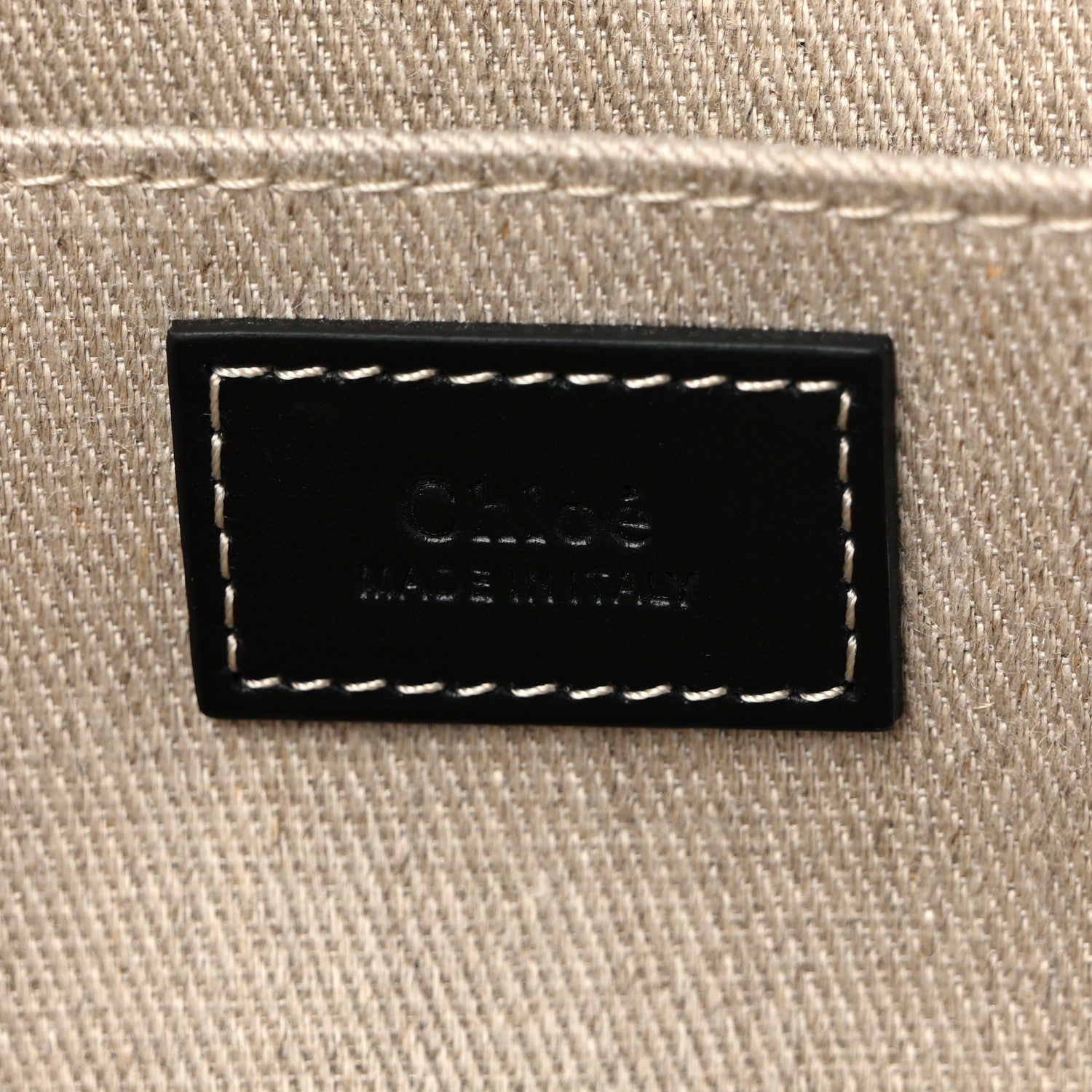 Chloe Denim Calfskin Large Braided Woody Ribbon Tote Blue 6 of 9