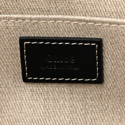 Chloe Denim Calfskin Large Braided Woody Ribbon Tote Blue 6 of 9