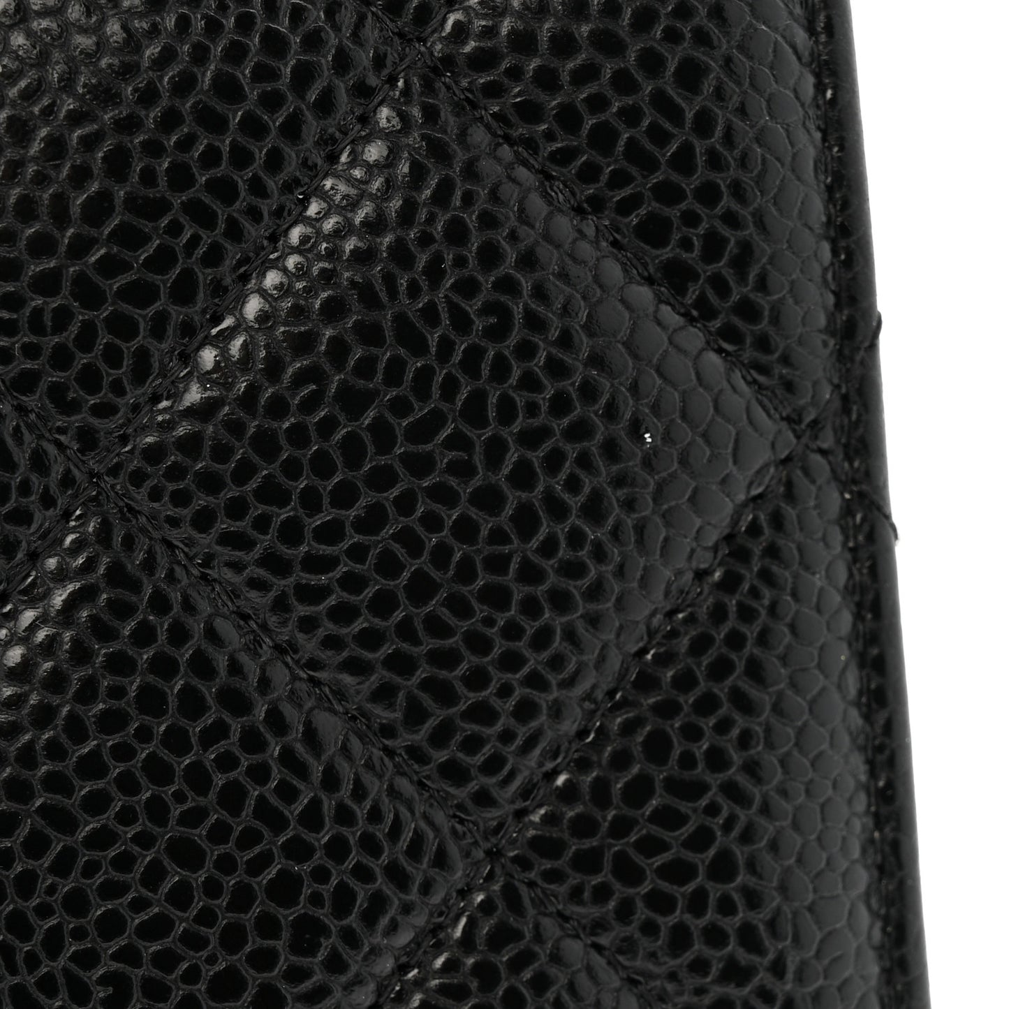 Caviar Quilted Maxi Double Flap Black