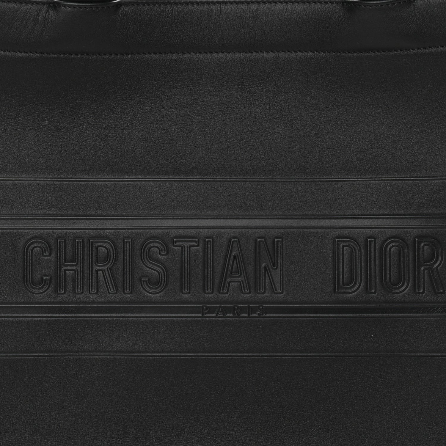 Christian Dior Calfskin Embossed Medium Book Tote Black 8 of 10